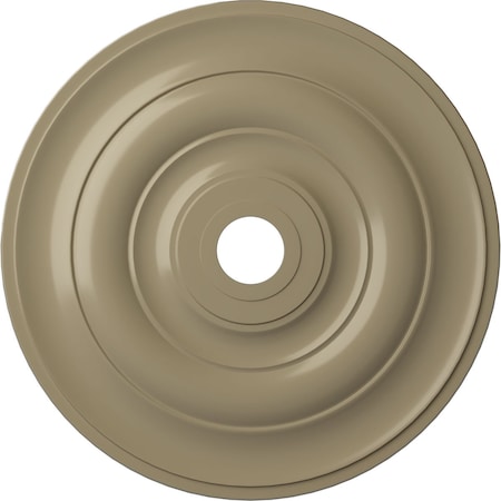 Ekena Millwork Jefferson Ceiling Medallion (Fits Canopies up to 5"), 26 1/2"OD x 3 5/8"ID x 1 1/2"P, Gobi Desert CM26JEGDF